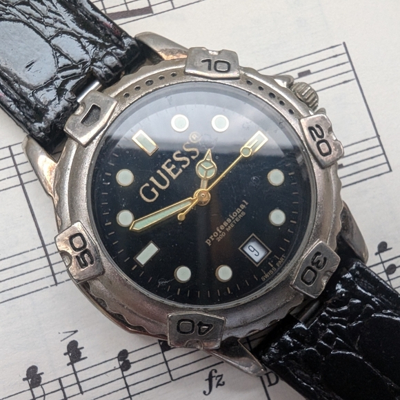 GUESS Black and Silver Watch - Picture 2 of 10